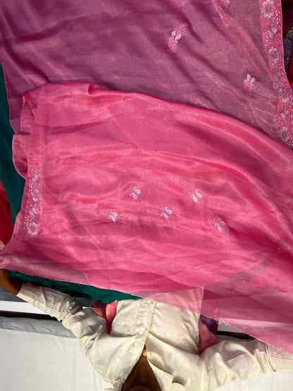 Baby pink lovely saree