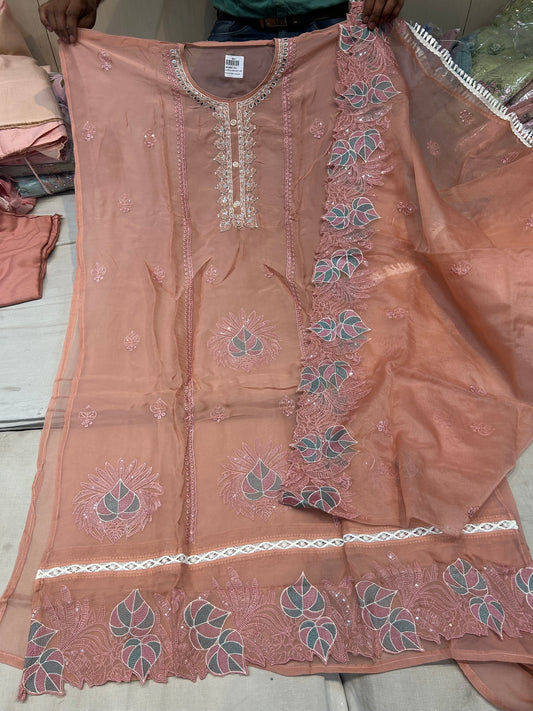 Pink Gajab Unstitched Suit 😍