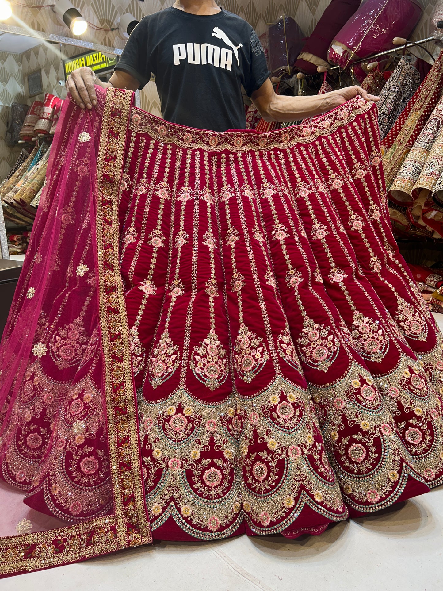 Red Bridal Lehenga