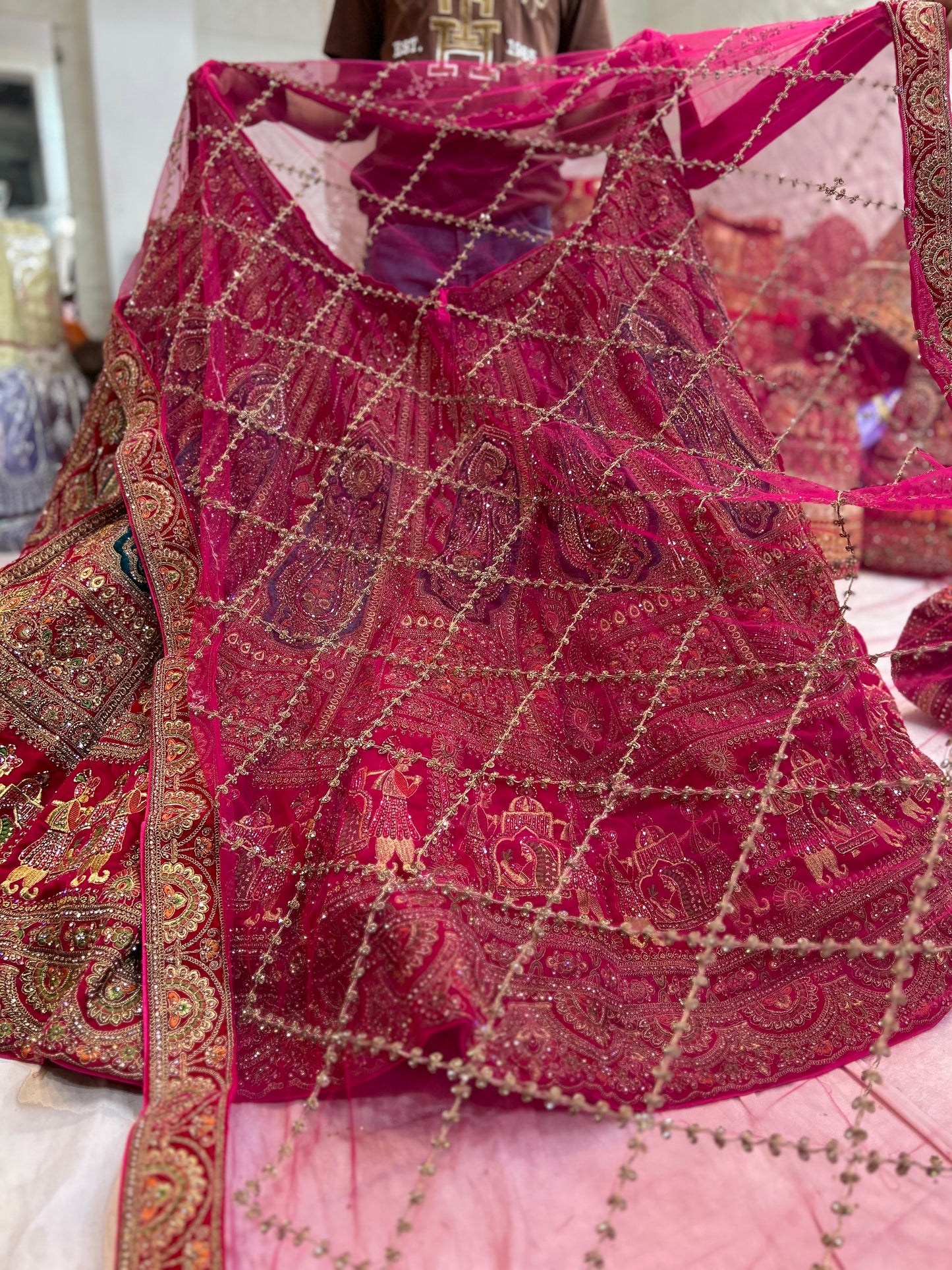 Majestic Hand Work doli barat bridal lehenga