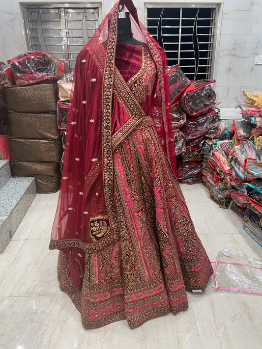 Girlish pink lehenga