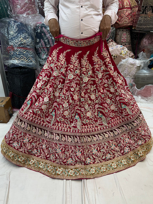 Stunning Red Lehenga Delhi