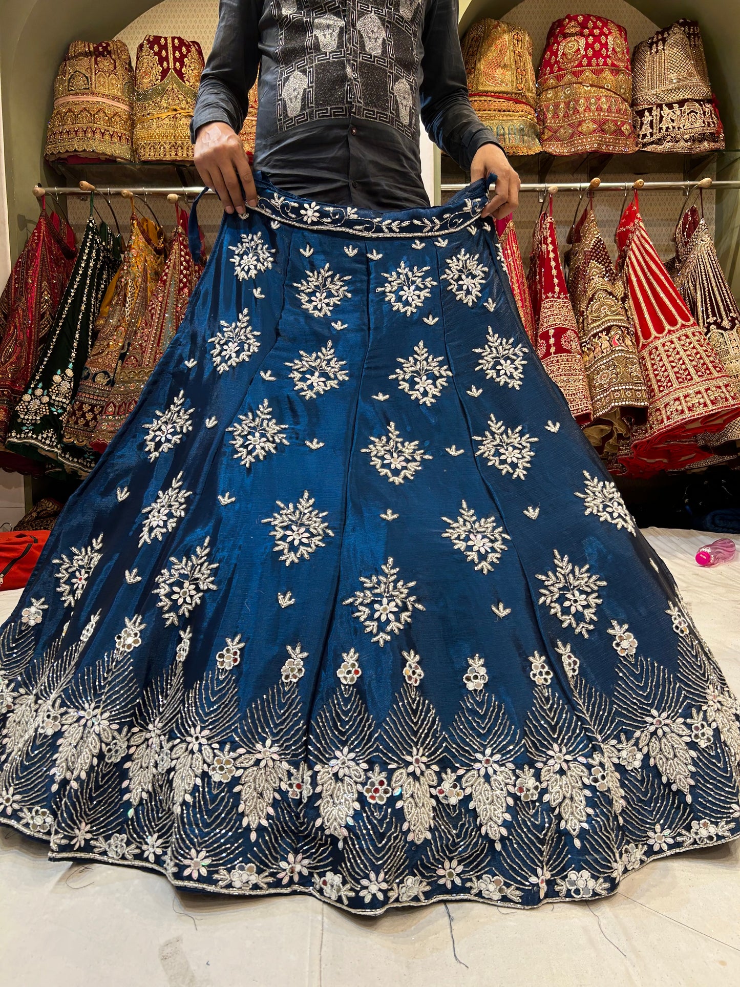 Extraordinary blue Lehenga