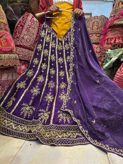 Pleasing purple Lehenga