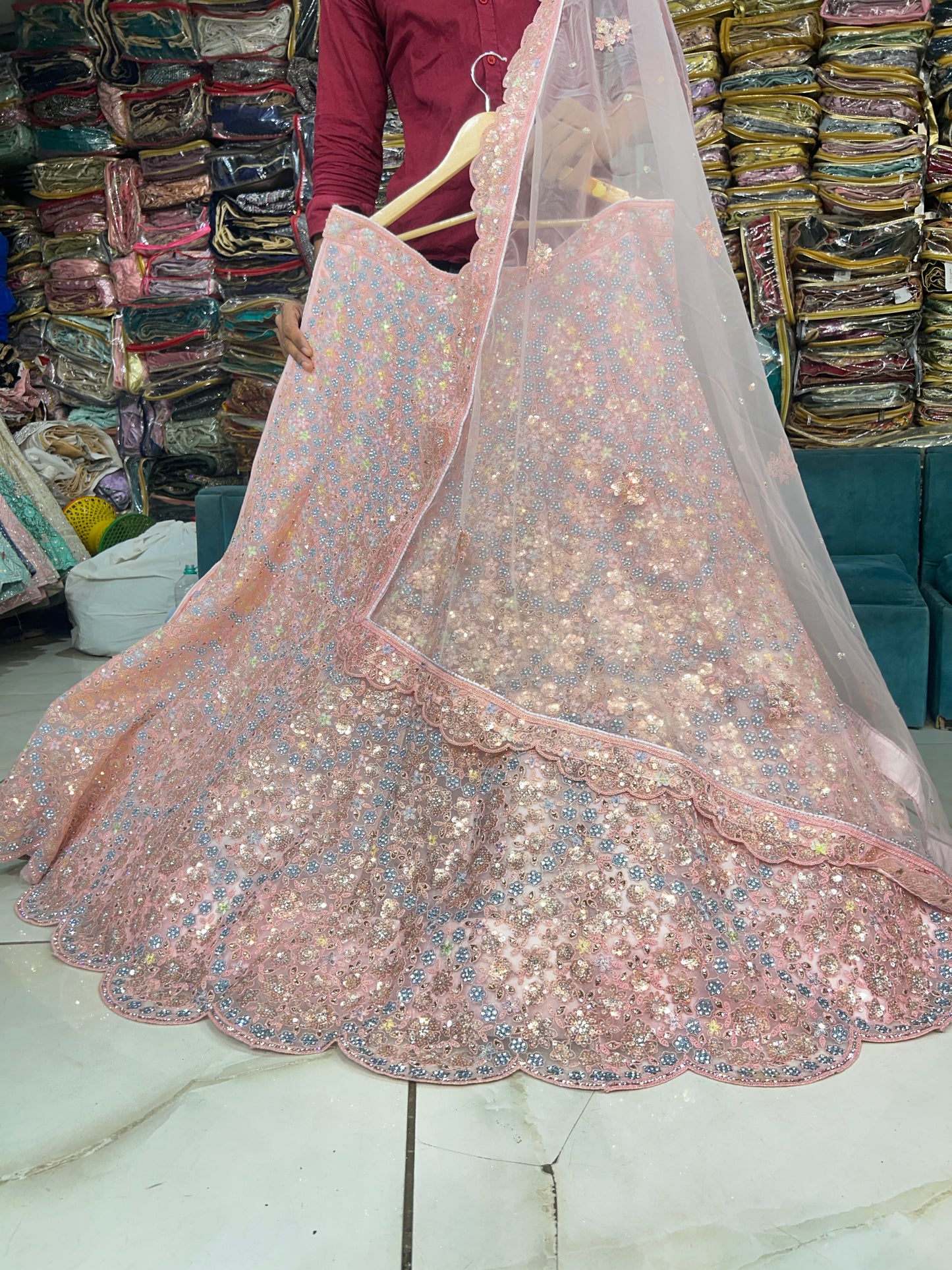 Blogbuster pink peach Lehenga 🥰