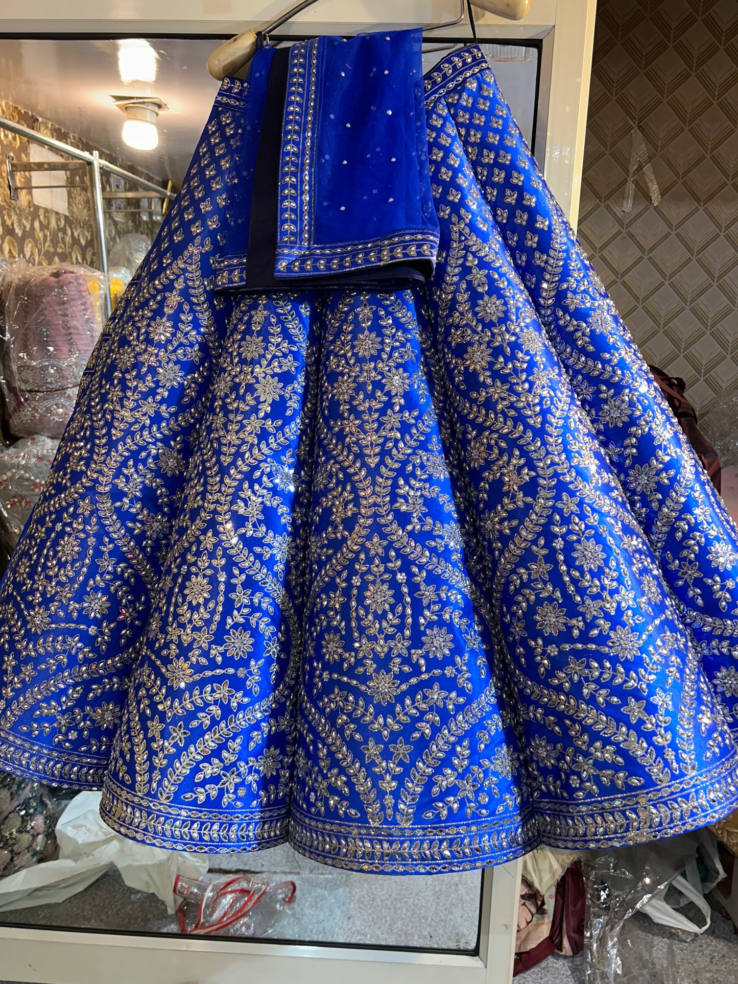 Astonishing blue Lehenga Sparkling