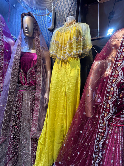 Haldi Mehendi Lehenga