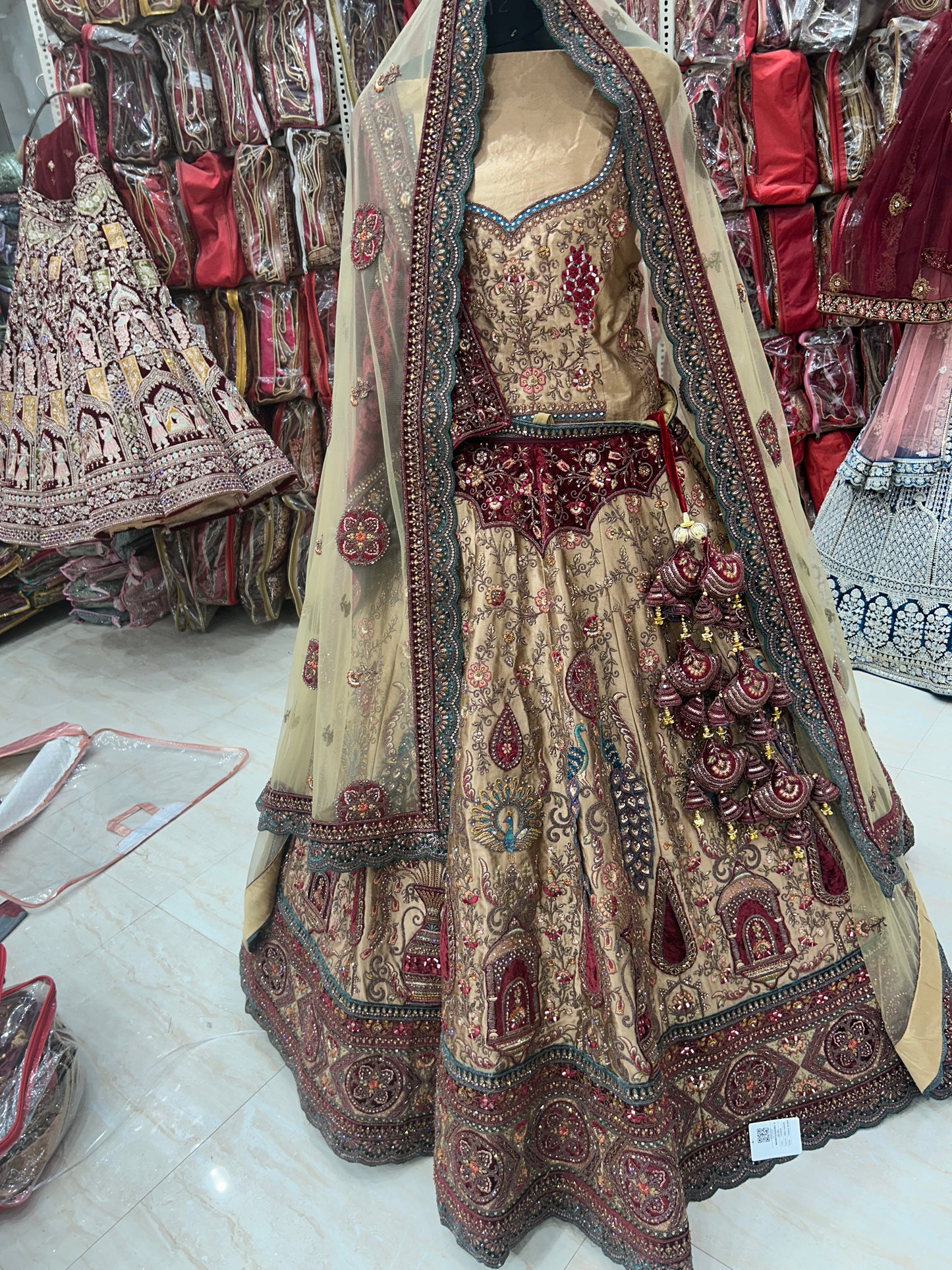 Maroon Handwork Heavy Designer Lehenga ❤️