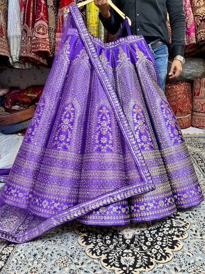 Fabulous purple lehenga