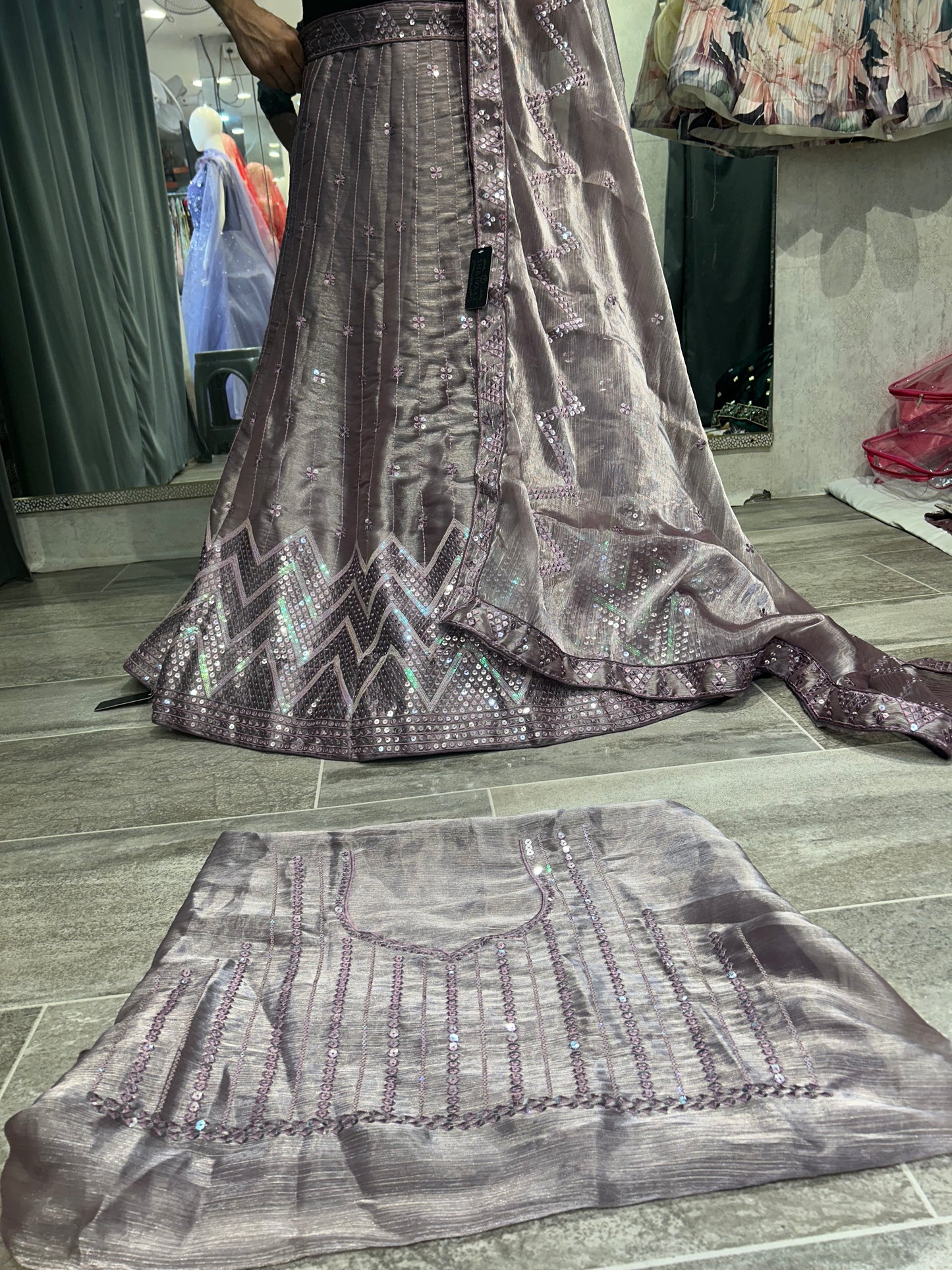 Extraordinary Grey lehenga