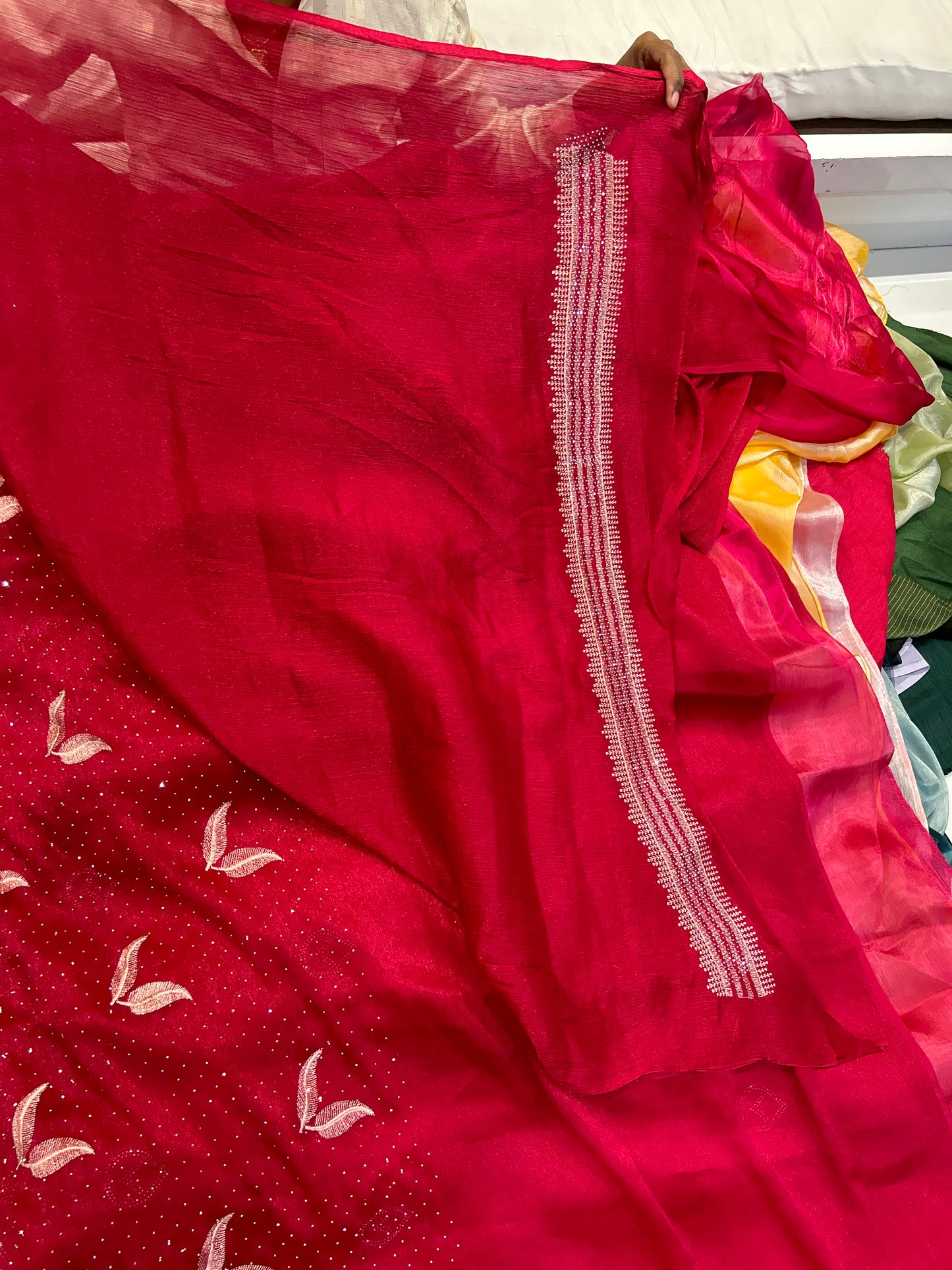 Cute red saree