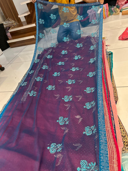 Astonishing blue saree