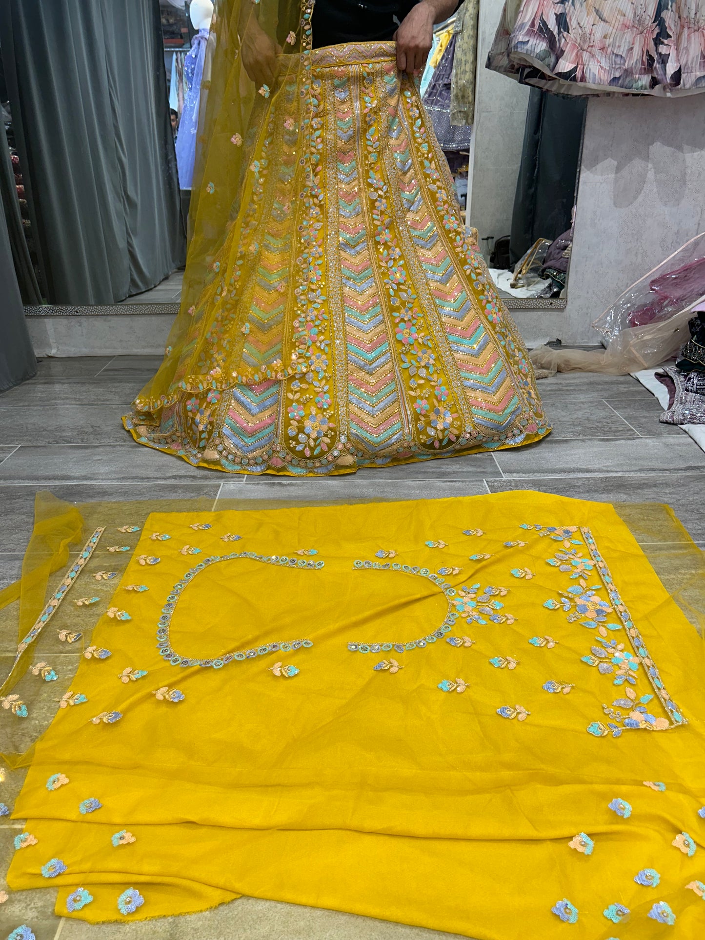 Royal yellow lehenga