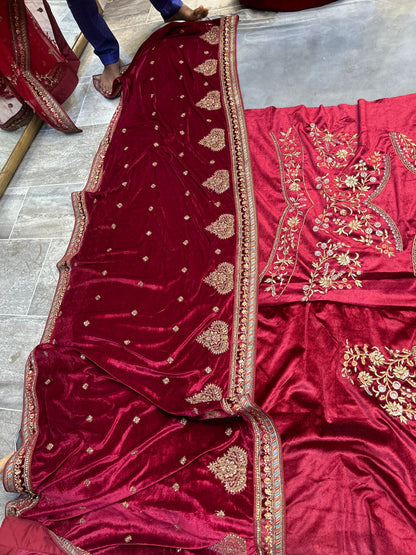 Amazing maroon Bridal Lehenga