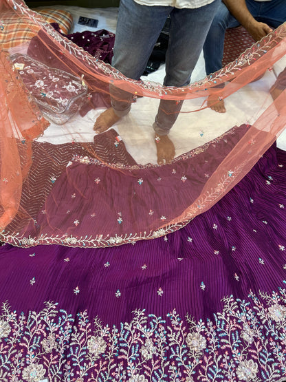 Beautiful purple lehenga