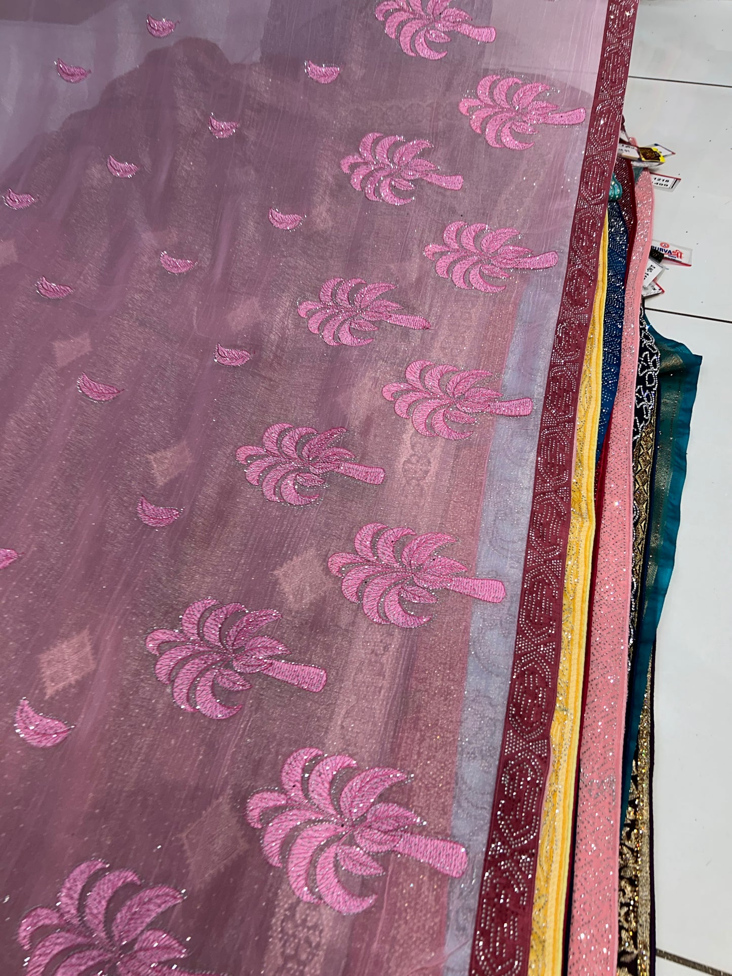 Fair Baby pink saree