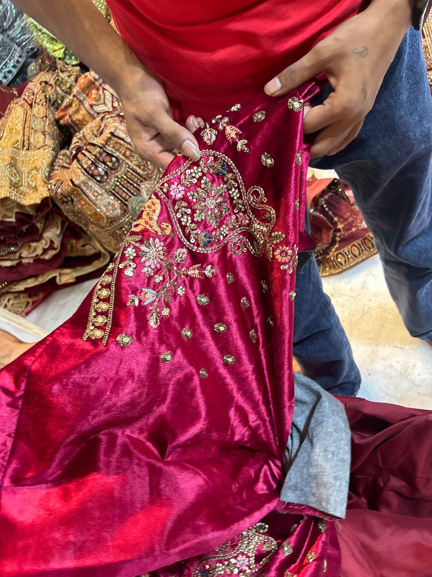 Lovely Pastel pink shade Flair Lehenga