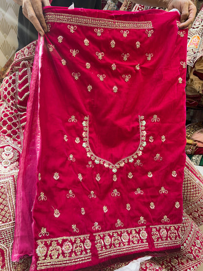 Red Bridal Lehenga