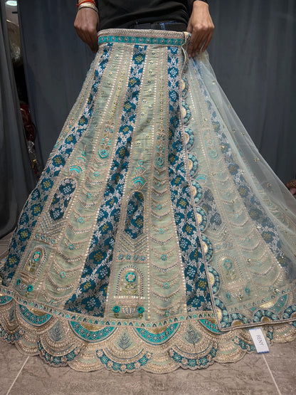 Astonishing blue lehenga