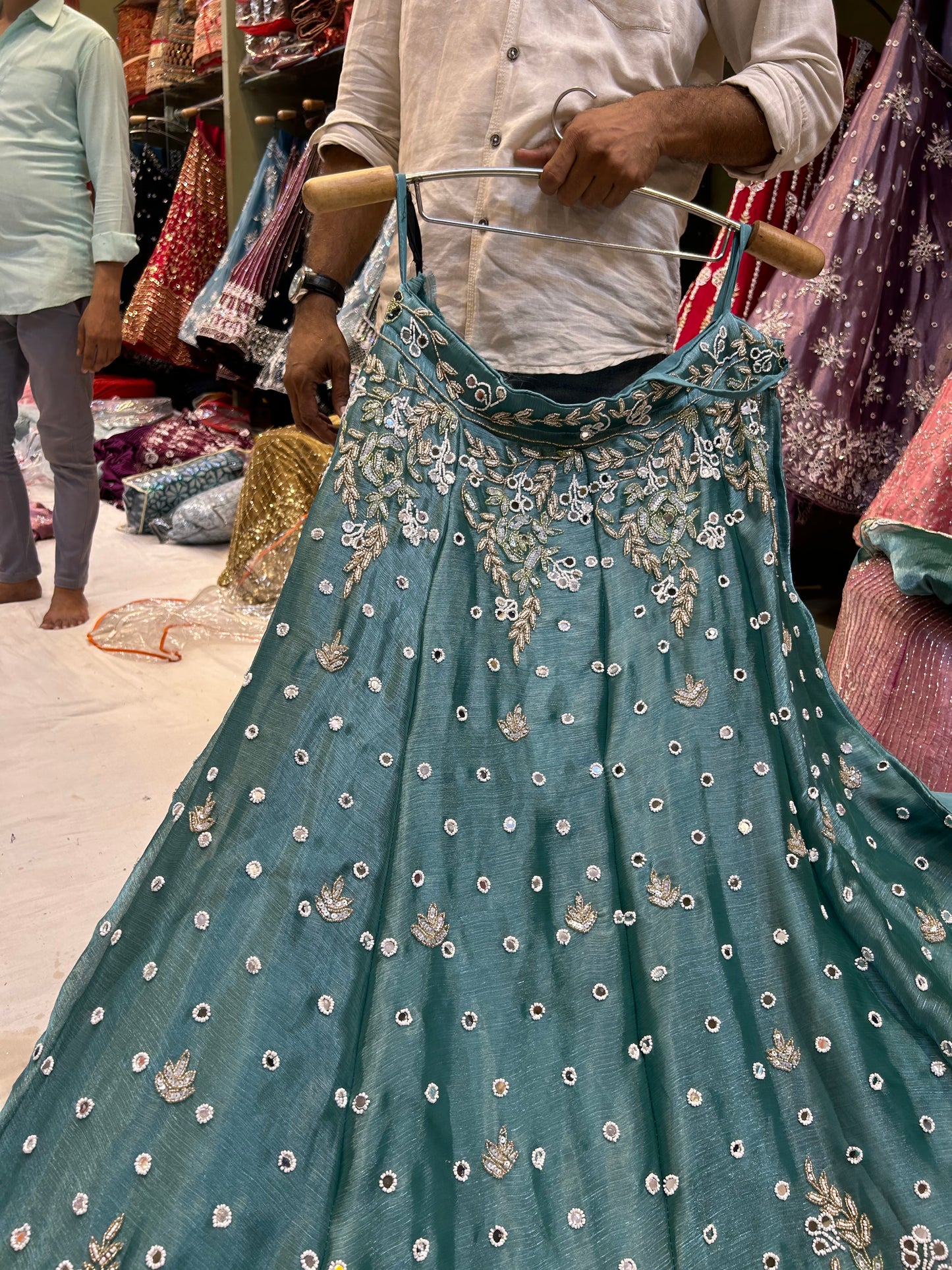 Fantastic blue lehenga