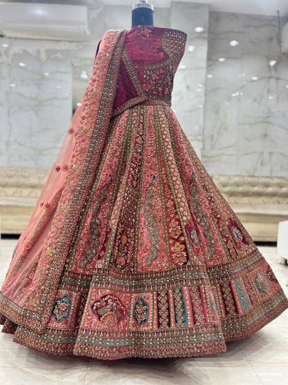 Peacock Lovely Bridal lehenga