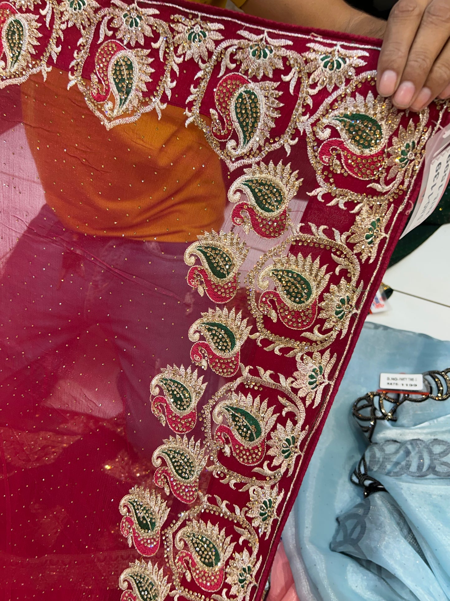 Pretty red saree