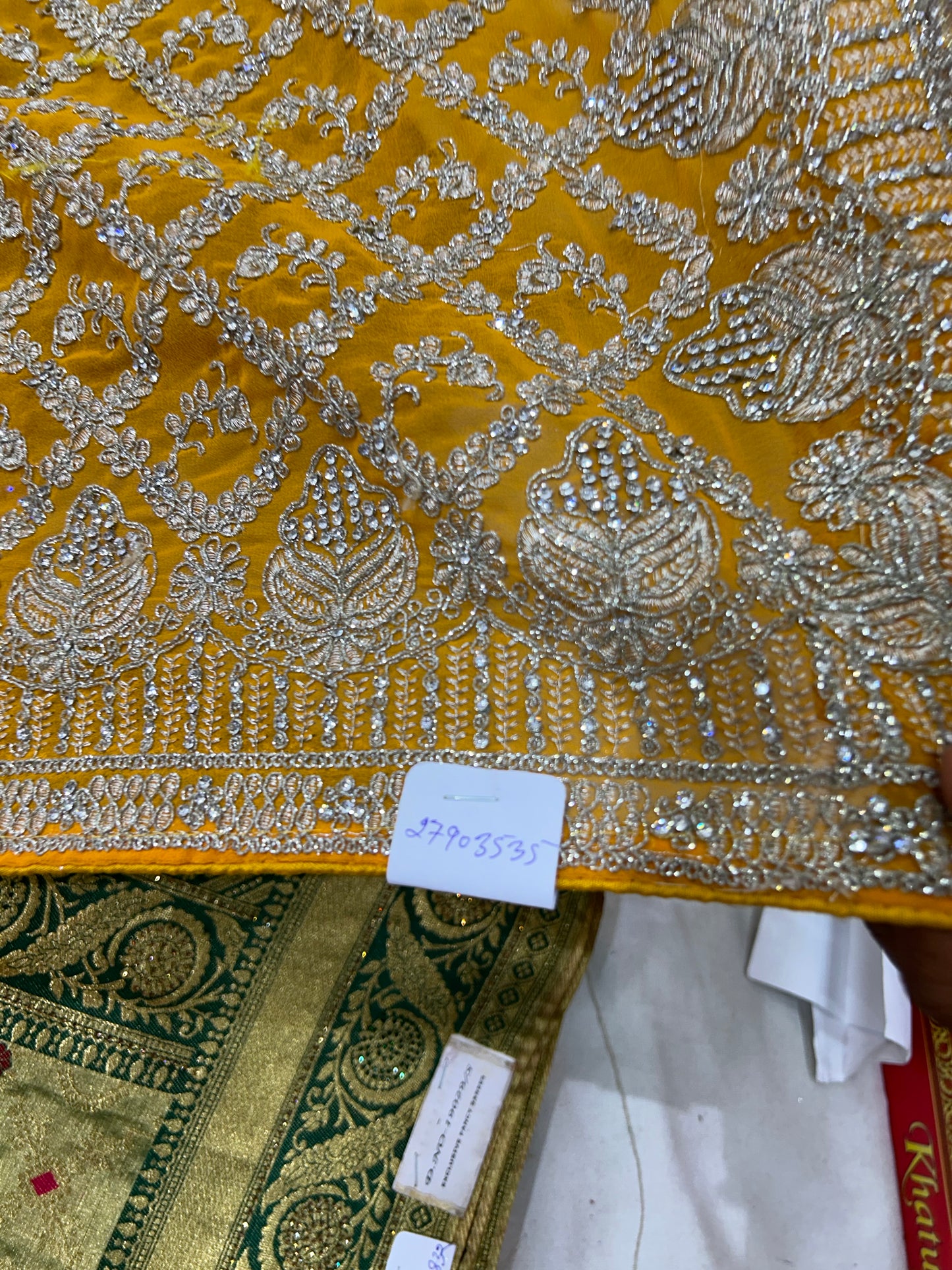 Yellow haldi mehendi Saree