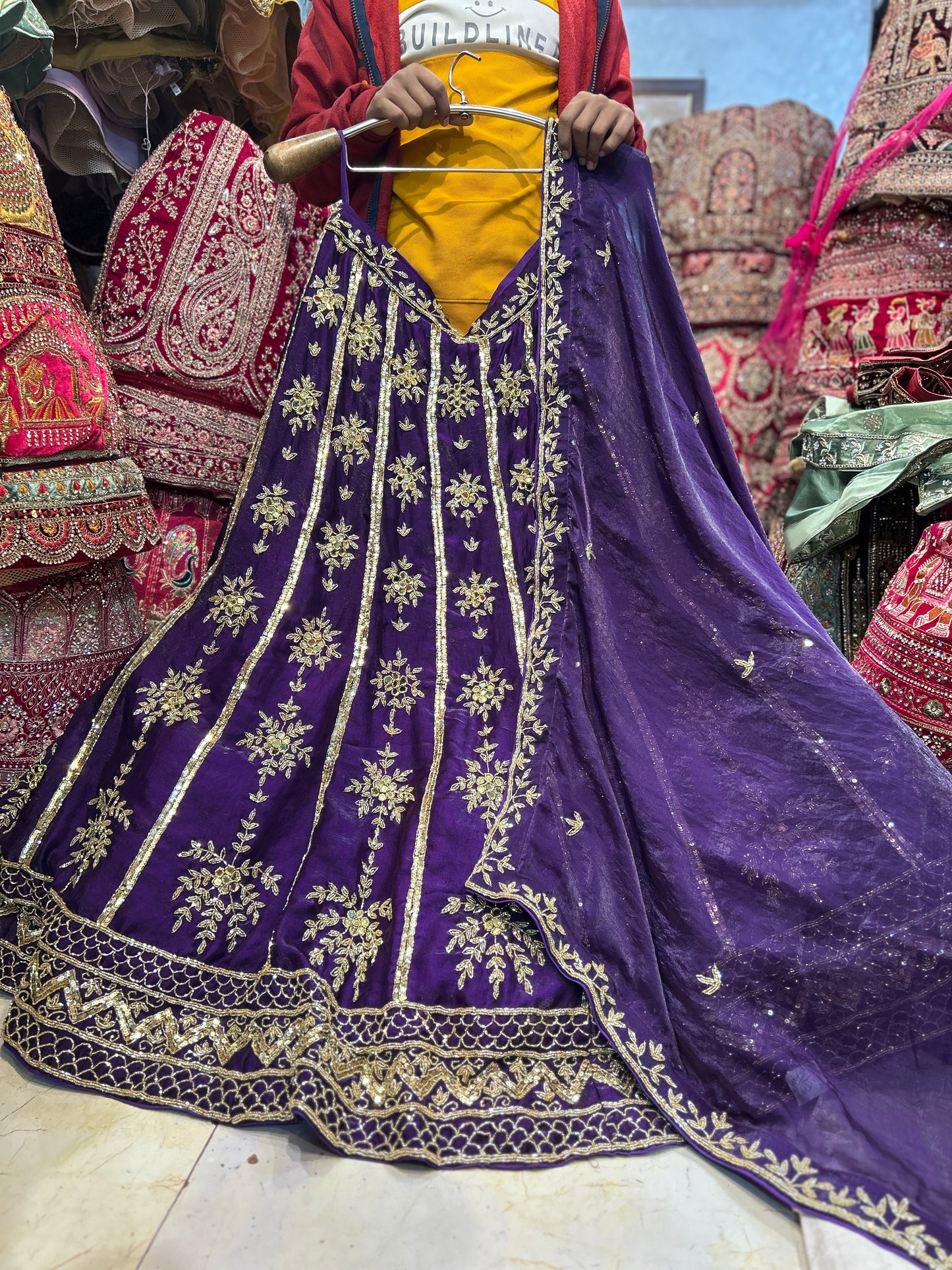 Pleasing purple Lehenga