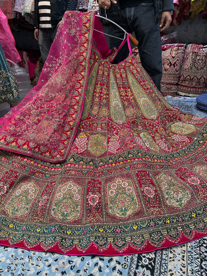 Amazing red bridal lehenga