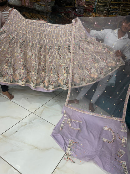 Astonishing light purple Peacock Lehenga 🥰