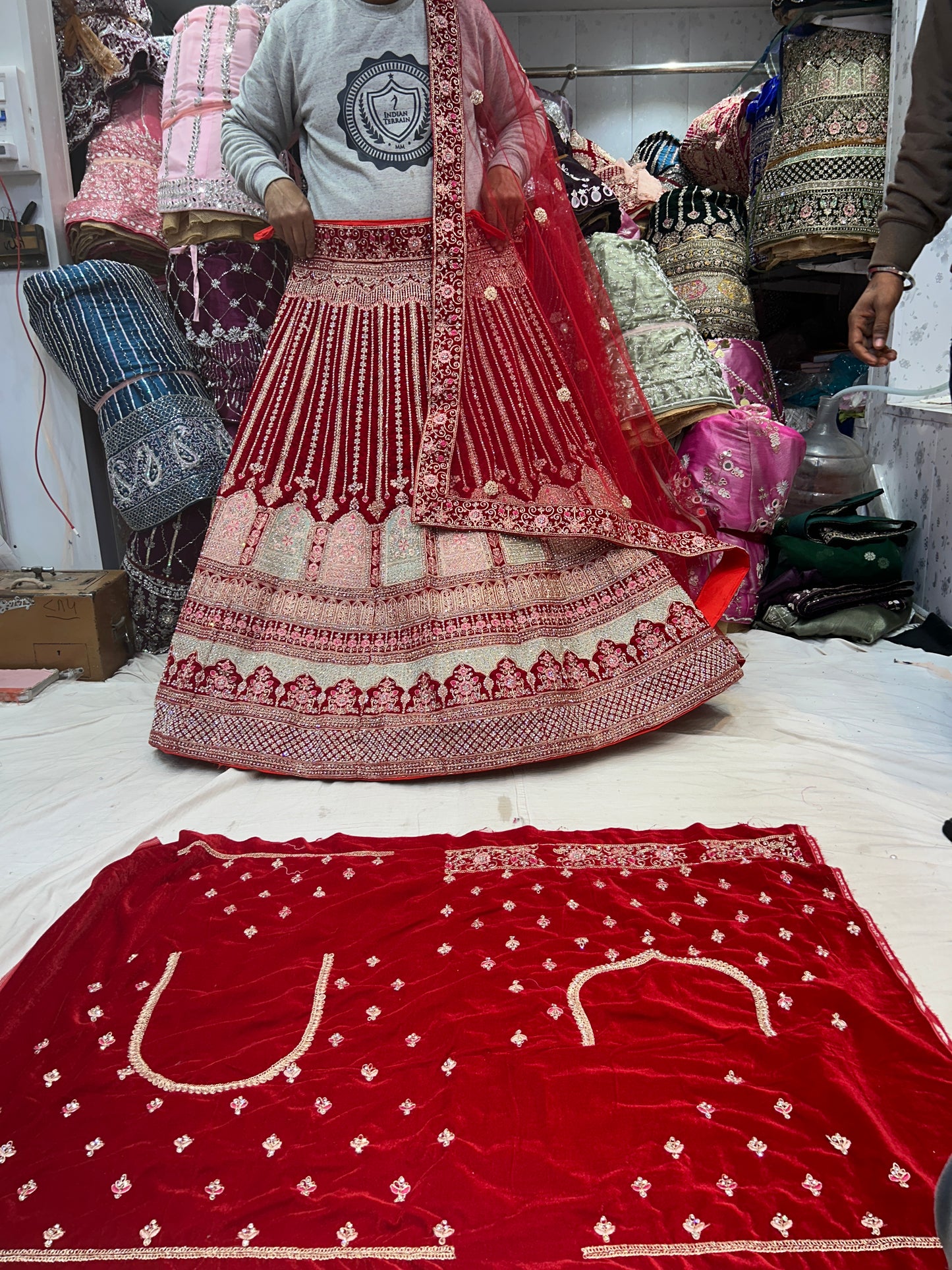 Red  Designer Lehenga ❤️