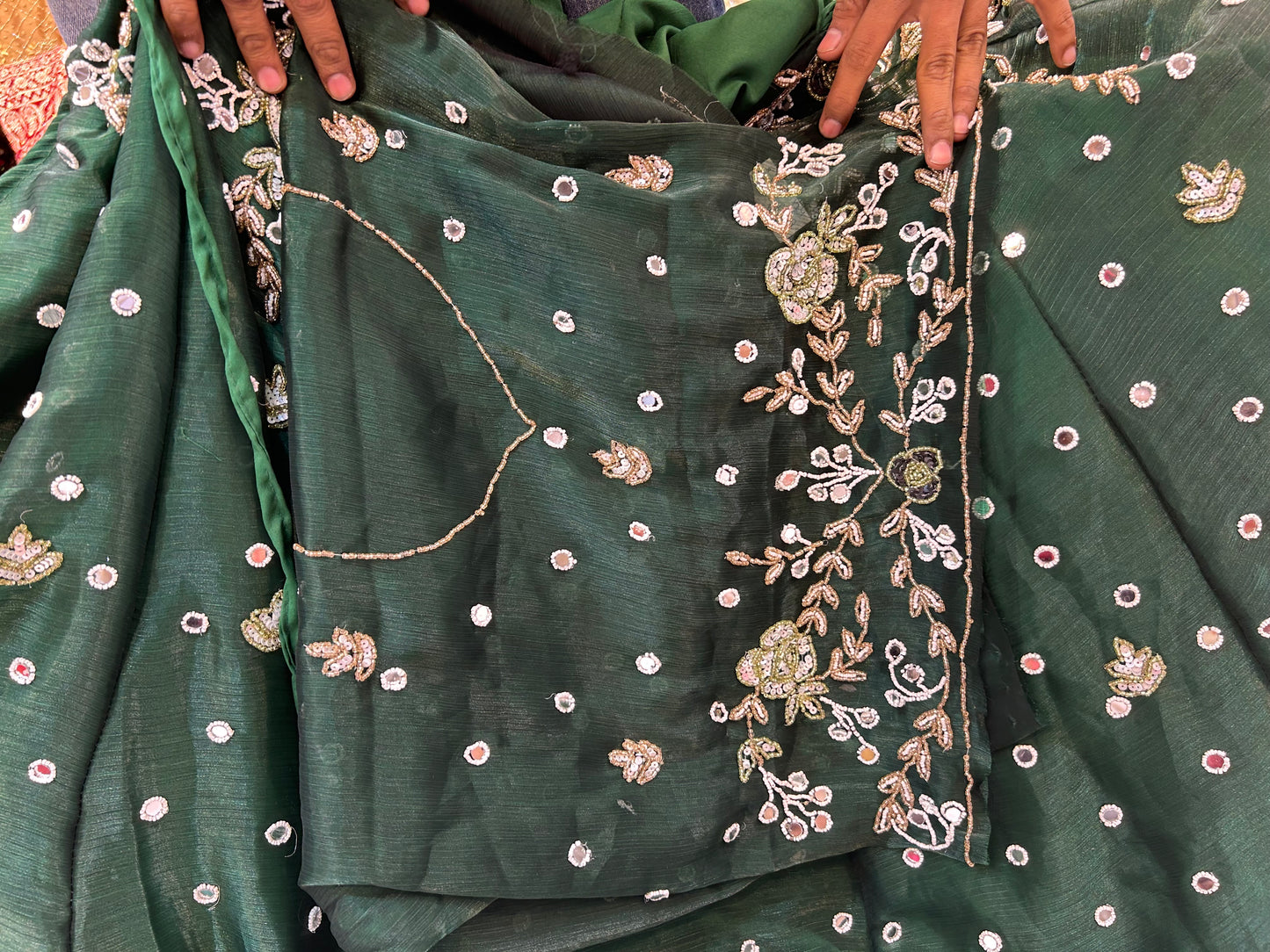 Amazing dark green Lehenga