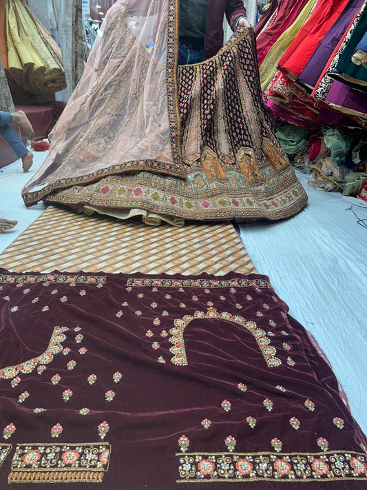 Maroon Designer Lehenga ❤️