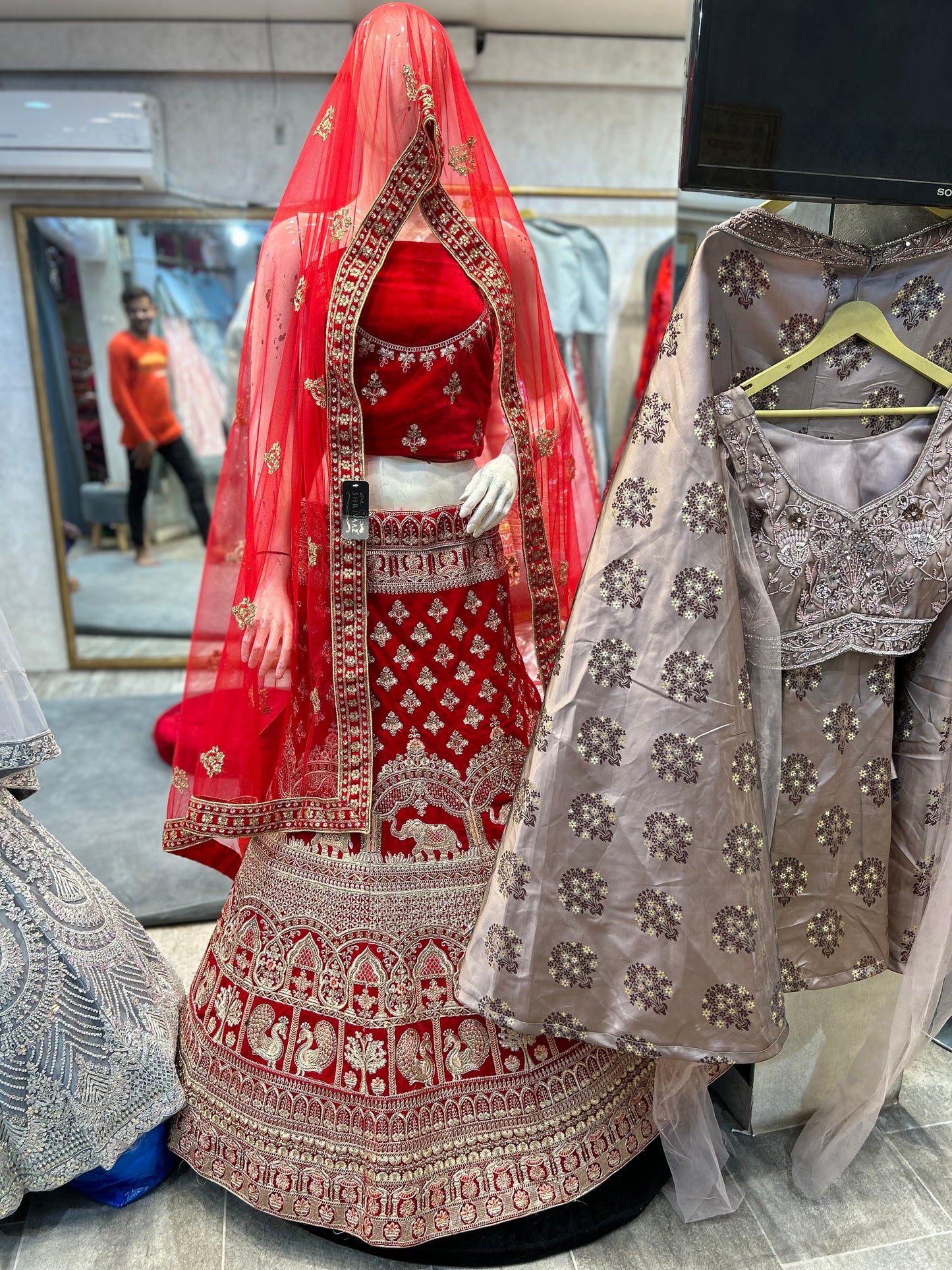 Lovely red bridal Lehenga