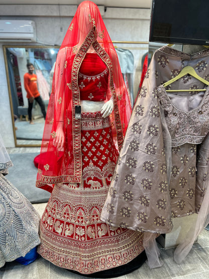 Lovely red bridal Lehenga