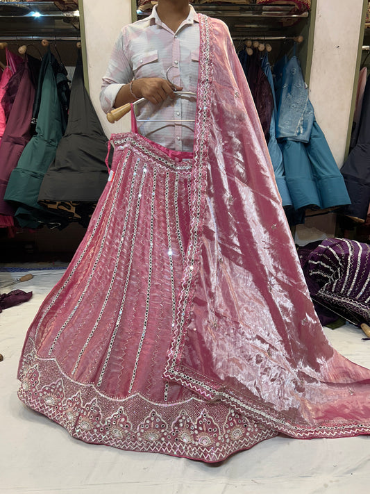 Stylish pink Lehenga