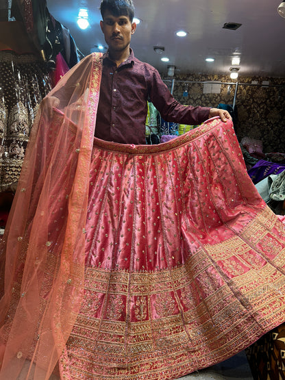 Stylish Pink Lehenga