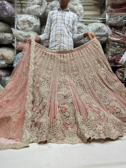 Attractive peach lehenga