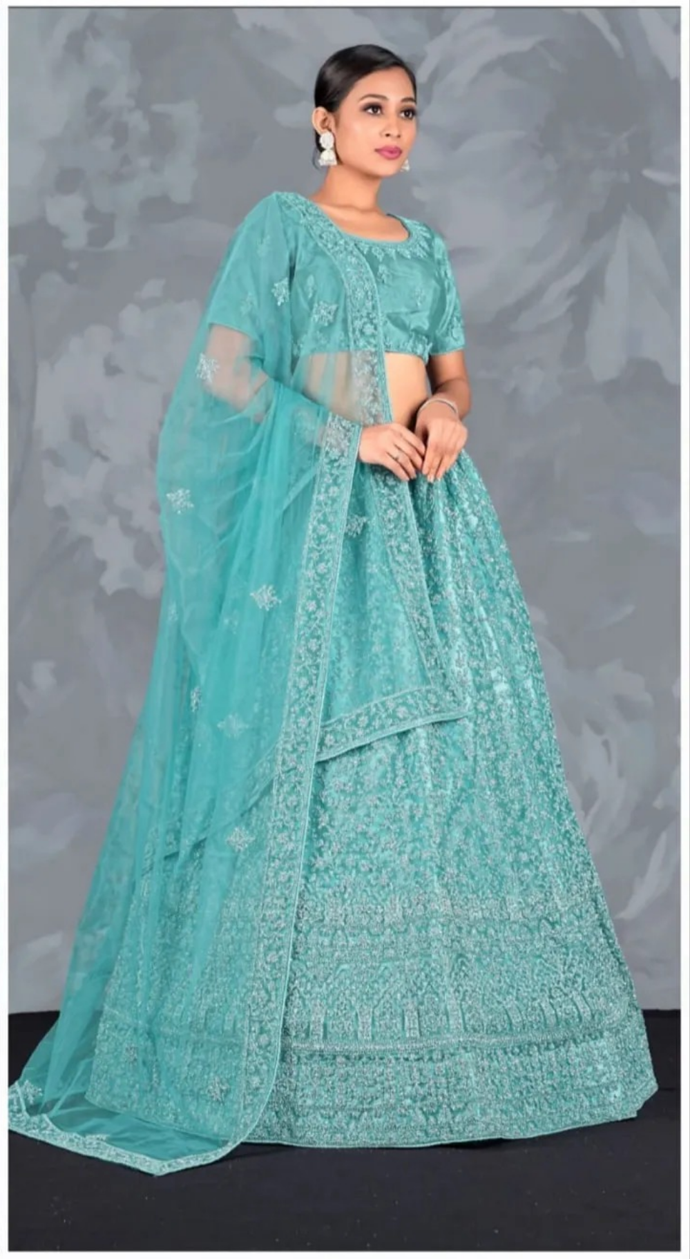 Attractive Sky blue Lehenga