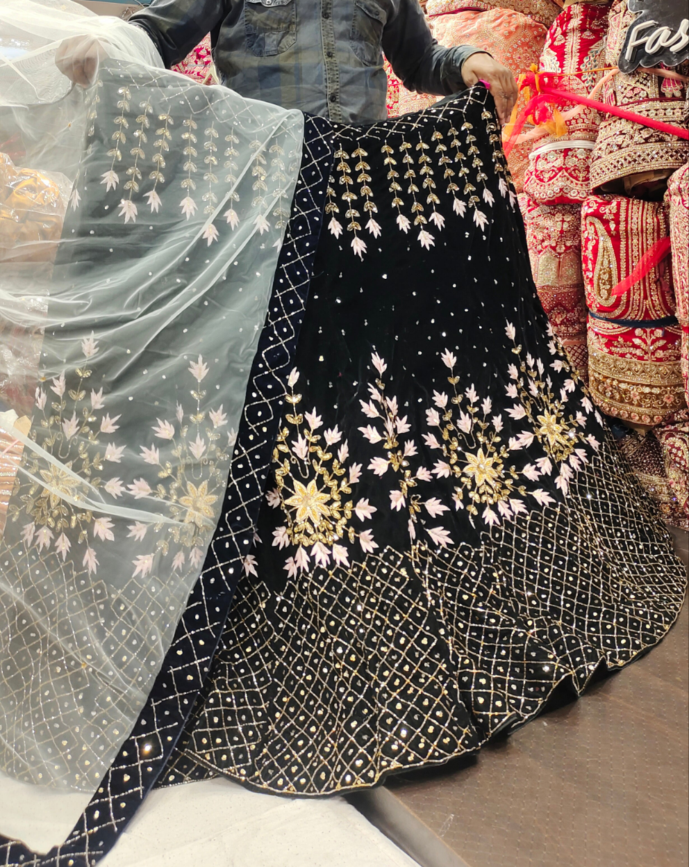 famous Black Lehenga Lehenga Shopping World