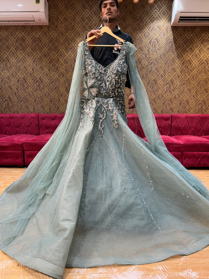 Hit Sky blue Gown