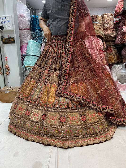 Lehenga marrón de Blogbuster