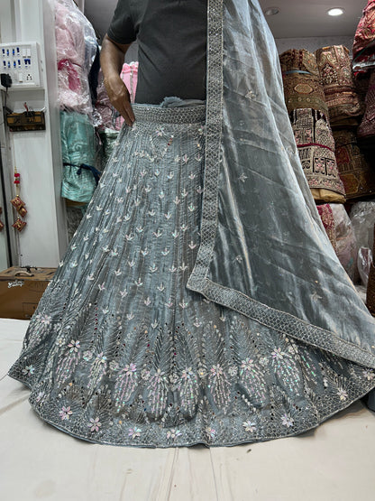 Astonishing Sky blue Lehenga