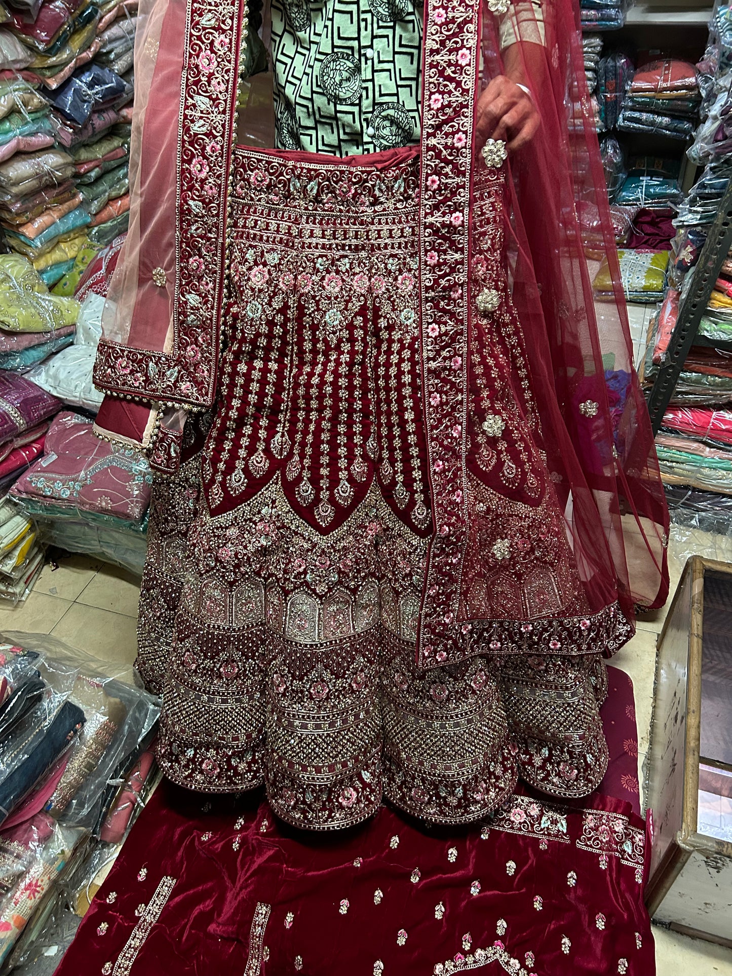 Stunning Red Lehenga