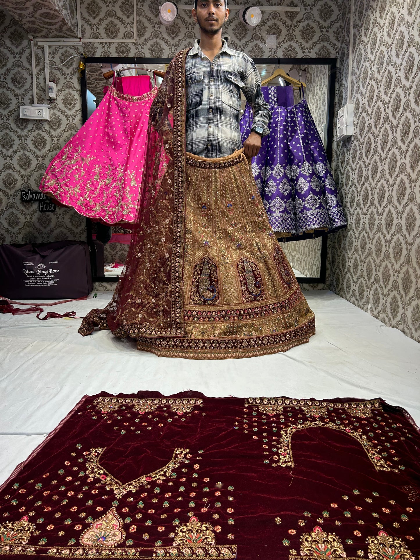 Royal mustard figure Lehenga