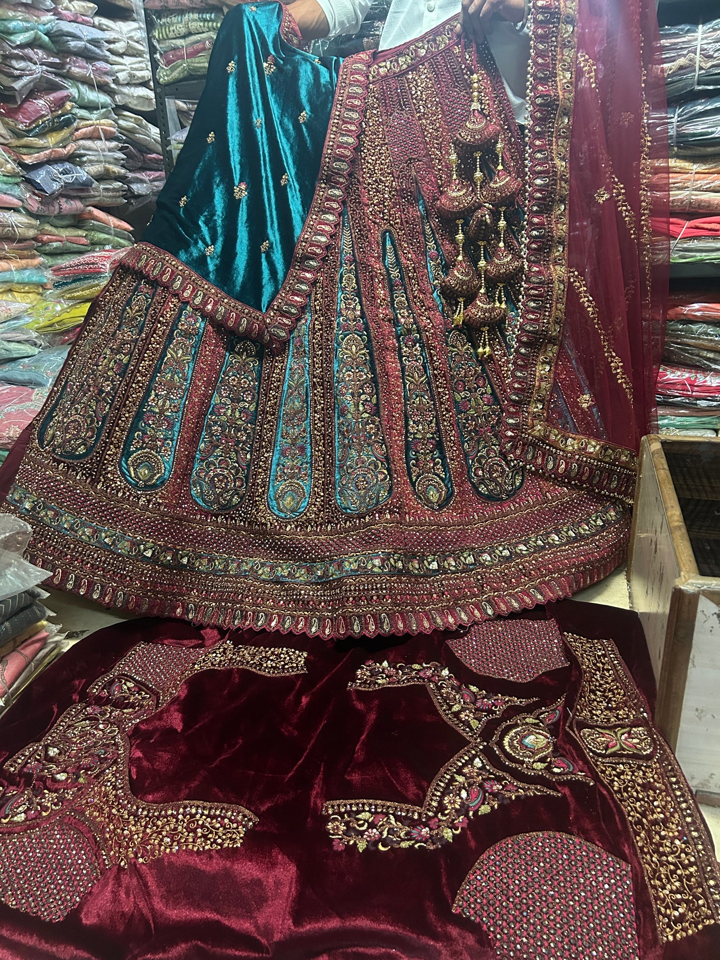 Stunning Red Lehenga