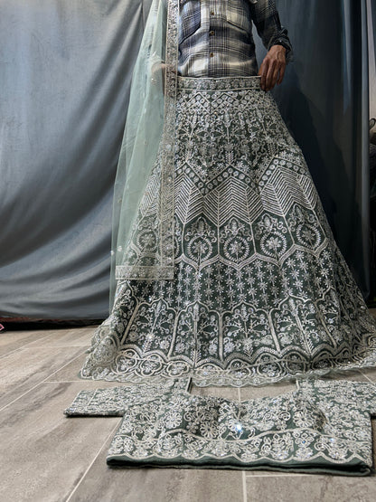 Astonishing Green Lehenga