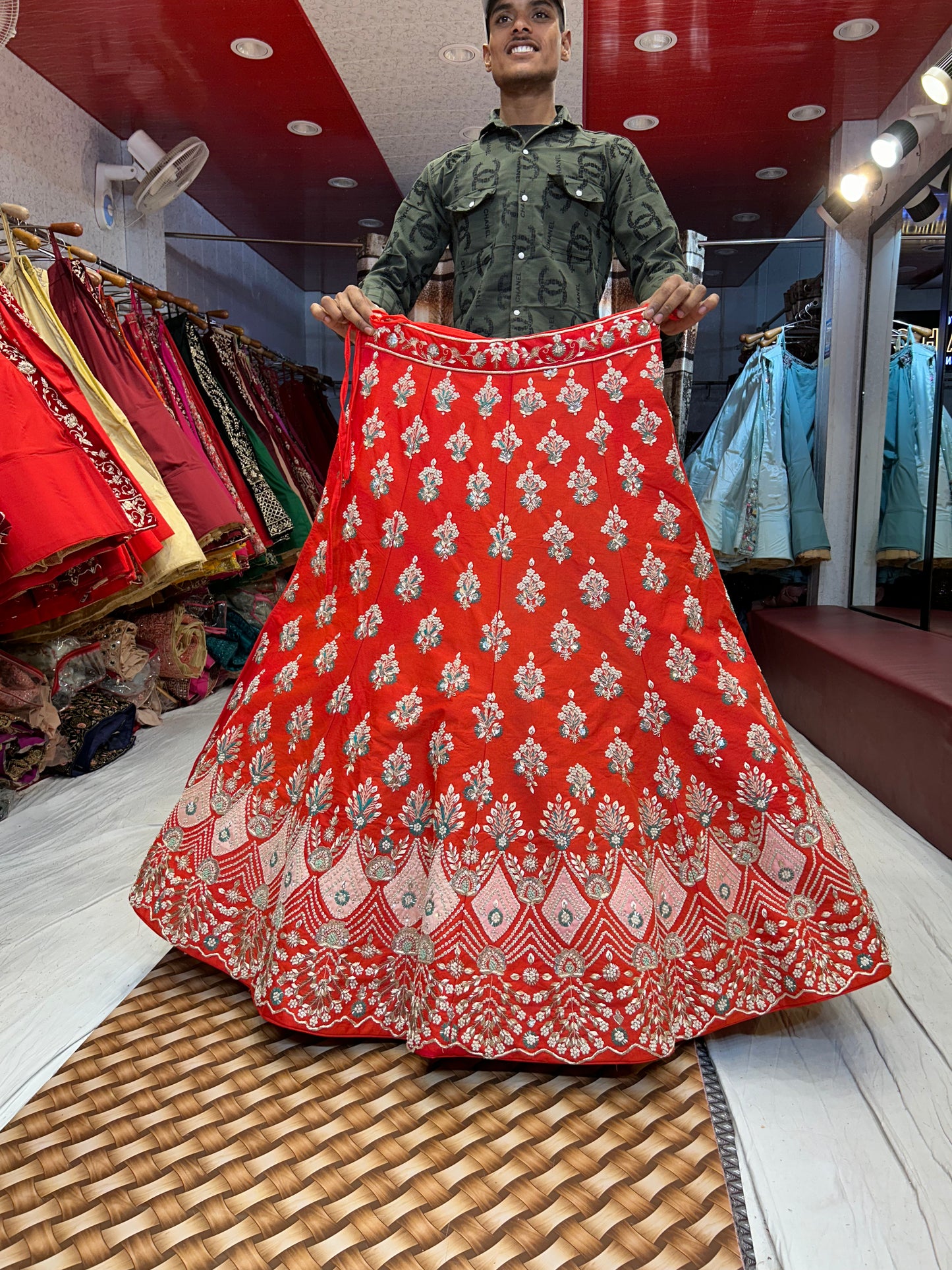 Stunning Red Lehenga