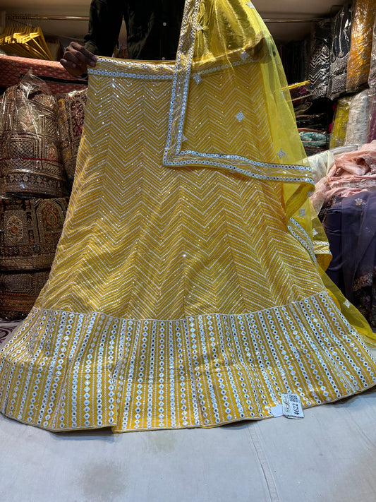 Blogbuster yellow Lehenga