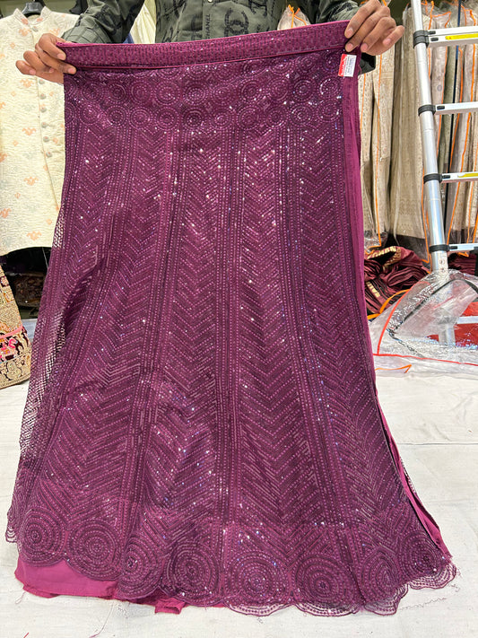 Blogbuster Lehenga rosa oscuro